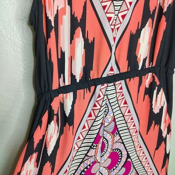 Pure Energy Plus Size Boho Print Maxi Dress - Picture 11 of 15